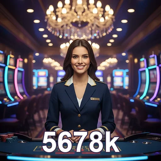 Atendente oferecendo serviços VIP em cassino online